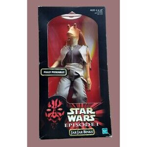 VTG 1998 Hasbro JAR JAR BINKS STAR WARS Episode Collection 12" Action Figure NIB